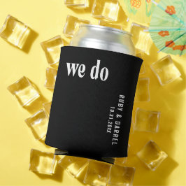 Ruby Black Modern Wedding Dosenkühler