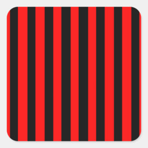 Ruby Black Quadratischer Aufkleber