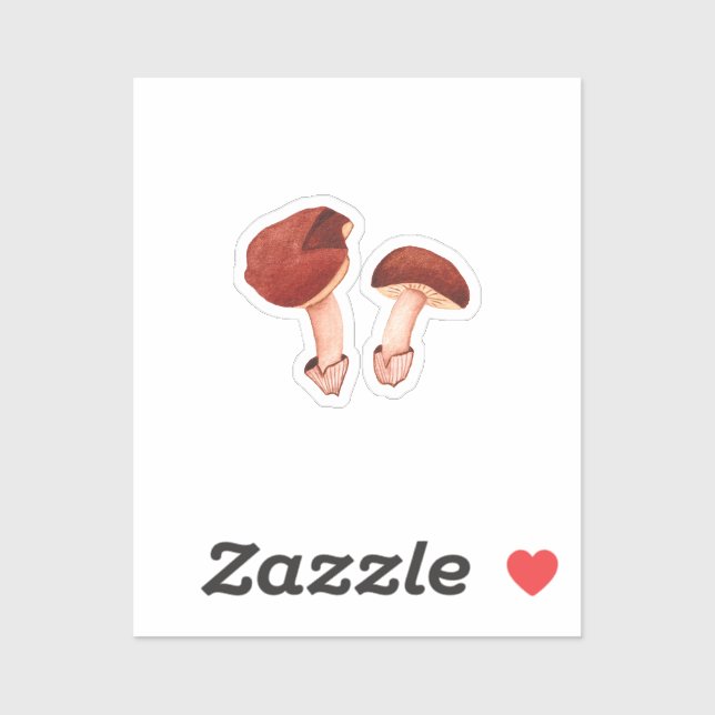 Ruby Bolete (Hortiboletus rubellus) Aufkleber (Blatt)