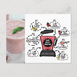 Ruby Boost Smoothie Rezept Postkarte