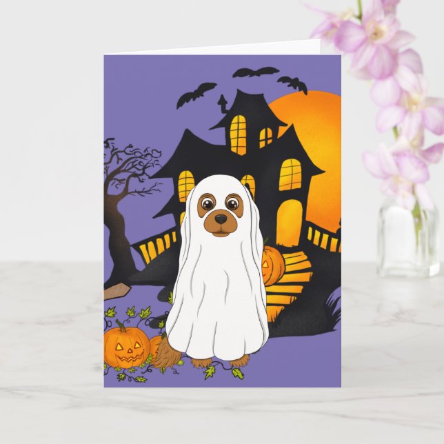 Ruby Cavalier Ghost Halloween Card Karte (Orchidee)