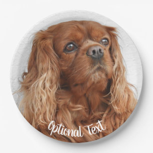 Ruby Cavalier King Charles Spaniel Dog Pappteller