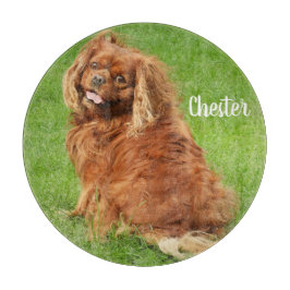 Ruby Cavalier King Charles Spaniel Dog Schneidebrett