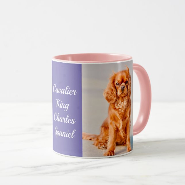 Ruby Cavalier King Charles Spaniel Dog Tasse (VorderseiteRechts)