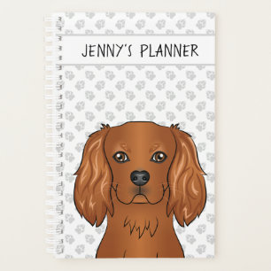Ruby Cavalier King Charles Spaniel Hund & Titel Planer