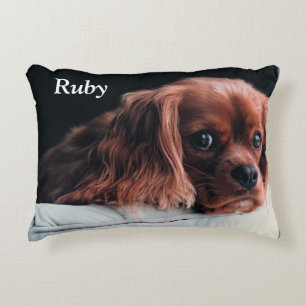 Ruby Cavalier King Charles Spaniel Puppy Dog Dekokissen