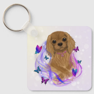 Ruby Cavalier King Charles Spaniel Schlüsselanhäng Schlüsselanhänger