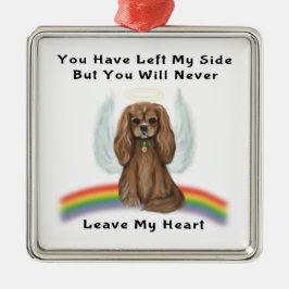 Ruby Cavalier Pet Loss Memorial Geschenk Ornament Aus Metall