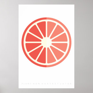 Ruby Citrus Retro-Fruchtposter 60er 70er Zitat Poster