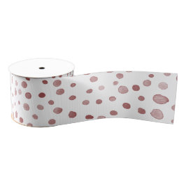 Ruby Confetti Watercolor Dots Ribbon Ripsband
