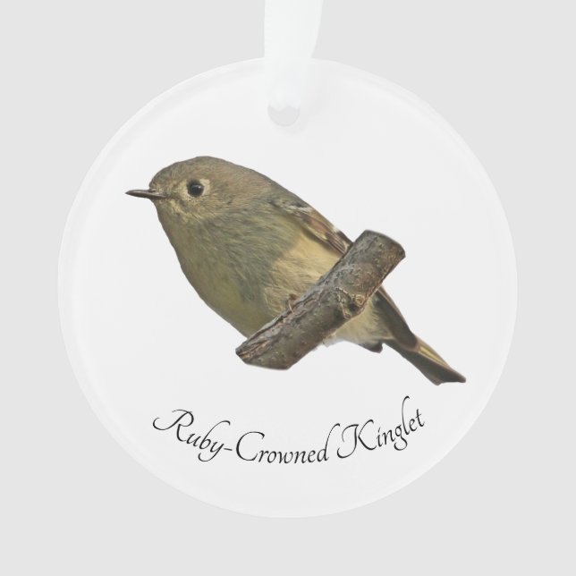 Ruby-Crowned Kinglet Ornament (Vorderseite)