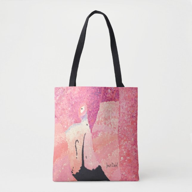 Ruby der Flamingo-Tragetasche (Vorderseite)