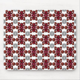 Ruby & Diamond Gemstone Art Red Mousepad