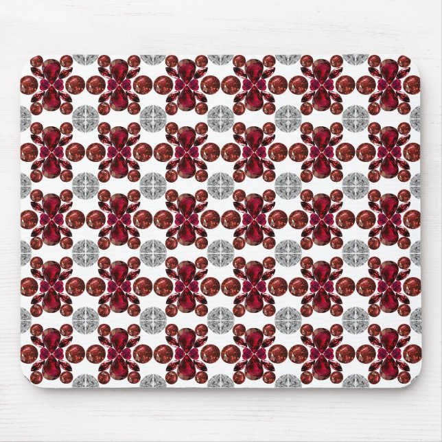 Ruby & Diamond Gemstone Art Red Mousepad (Vorne)