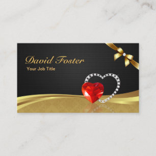 Ruby Diamond Gold Juweler Juwelier Juwelier Schmuc Visitenkarte