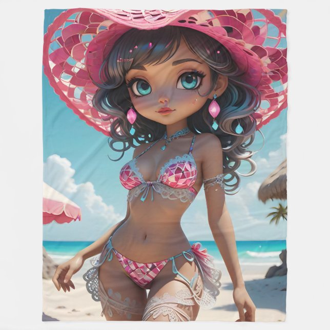 Ruby Dollz Fleece Blanket (Vorderseite)