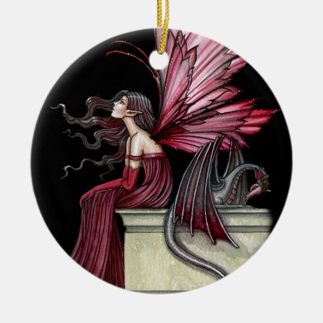 Ruby Fairy and Dragon Ornament (Vorne)