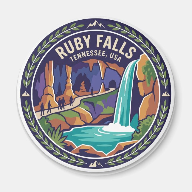 Ruby Falls Tennessee Magnet (Vorne)