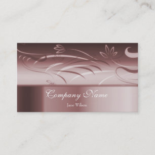 Ruby Floral Business Card Visitenkarte