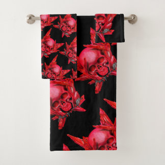 Ruby GEM skull Badhandtuch Set