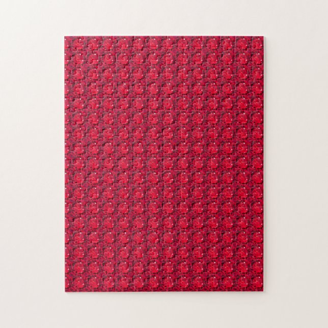 Ruby Gemstone Art, Red Puzzle (Vertikal)