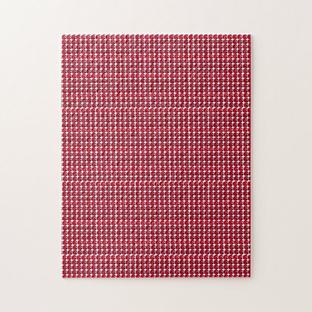 Ruby Gemstone Art, Red Puzzle (Vertikal)