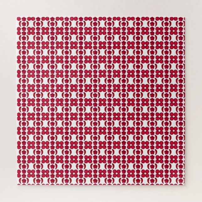 Ruby Gemstone Art, Red Puzzle (Vertikal)