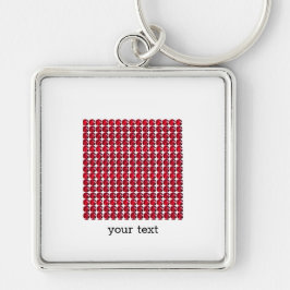 Ruby Gemstone Art, Red Schlüsselanhänger