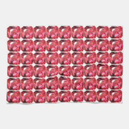 Ruby Gemstone Pink Geschirrtuch