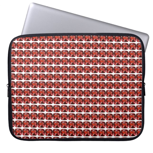 Ruby Gemstone Red Laptopschutzhülle (Vorderseite)