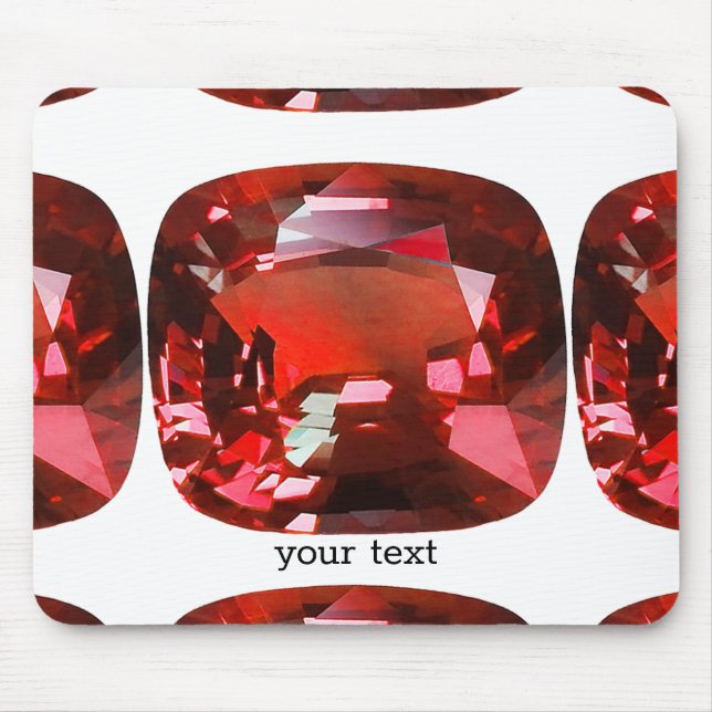 Ruby Gemstone Red Mousepad (Vorne)
