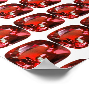 Ruby Gemstone Red Poster