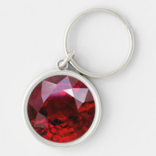 Ruby Gemstone Schlüsselanhänger