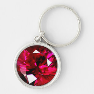 Ruby Gemstone Schlüsselanhänger