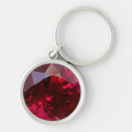 Ruby Gemstone Schlüsselanhänger