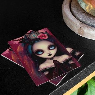 Ruby Gothic Illustration Weihnachten Karte