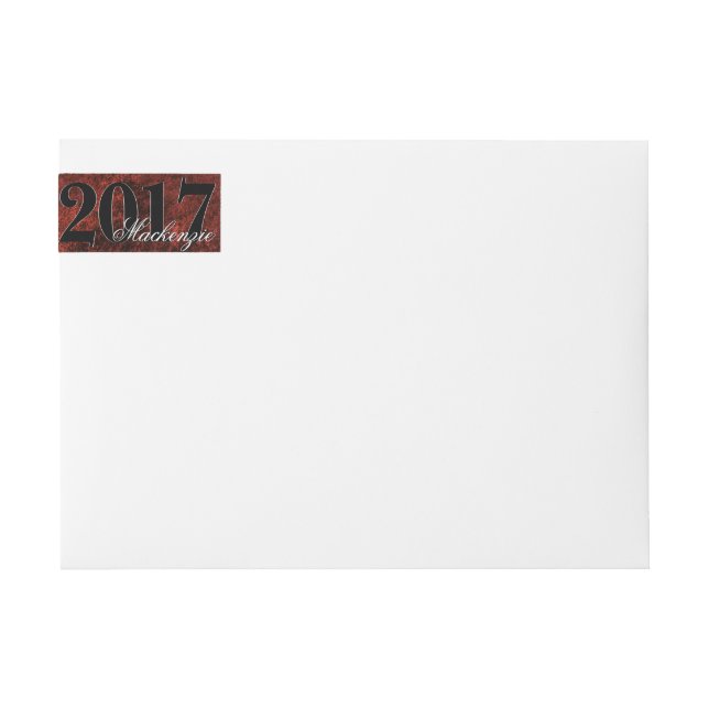 Ruby Grad | Red Garnet Crimson Scarlet Party Theme (Vorderseite)