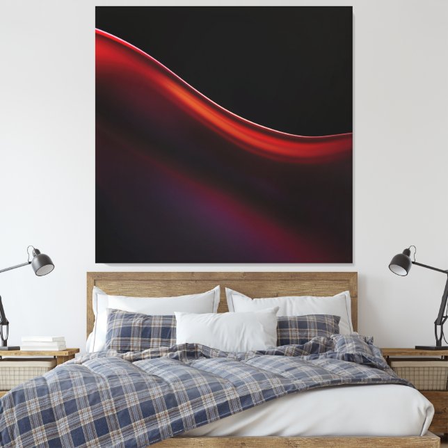 Ruby Gradient Leinwanddruck (Insitu (Schlafzimmer))