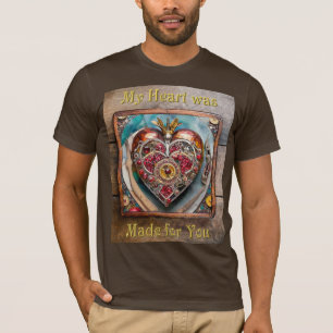 Ruby Granatapfel-Herz Steampunk-Serie T-Shirt
