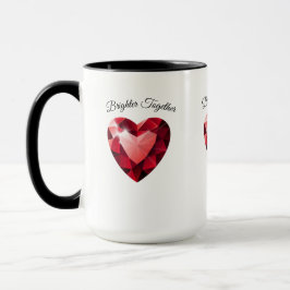 Ruby Heart Love Mug – Elegant Valentine Gift Tasse