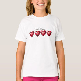 Ruby Heart Love- T-shift Valentine Gift T-Shirt