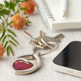 Ruby Heart Schlüsselanhänger