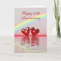 Ruby Hearts (Tall) zum 40. Jahrestag
