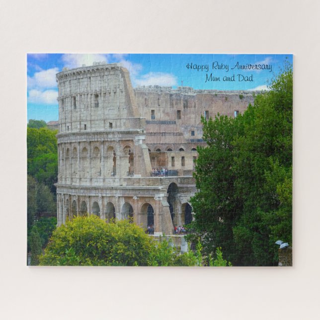 Ruby-Jahrestag. Jigsaw Puzzle (Horizontal)