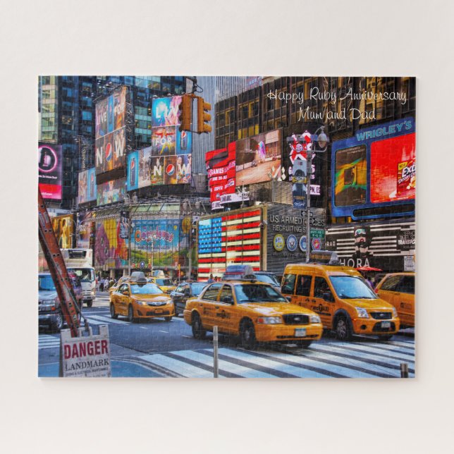 Ruby-Jahrestag. Puzzle (Horizontal)