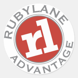 Ruby Lane Advantage - Klassischer Rundaufkleber Runder Aufkleber
