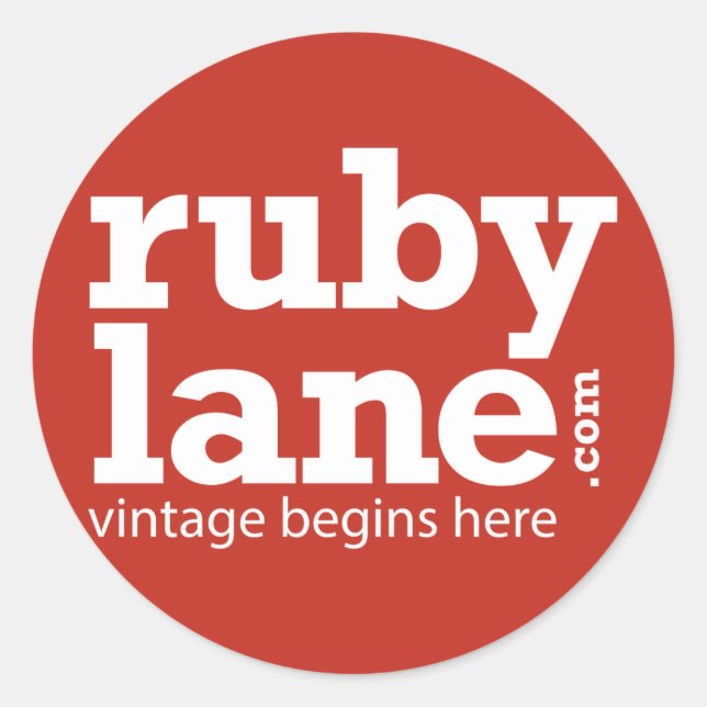Ruby Lane Round Stickers (Vorderseite)