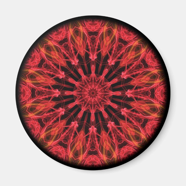 Ruby Liebe kaleidoscope Magnet (Vorne)