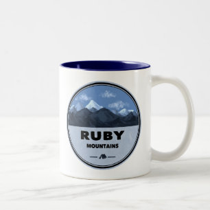 Ruby Mountains Nevada Camping Zweifarbige Tasse