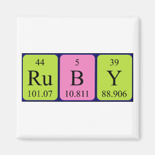 Ruby Periodenmagnet Magnet